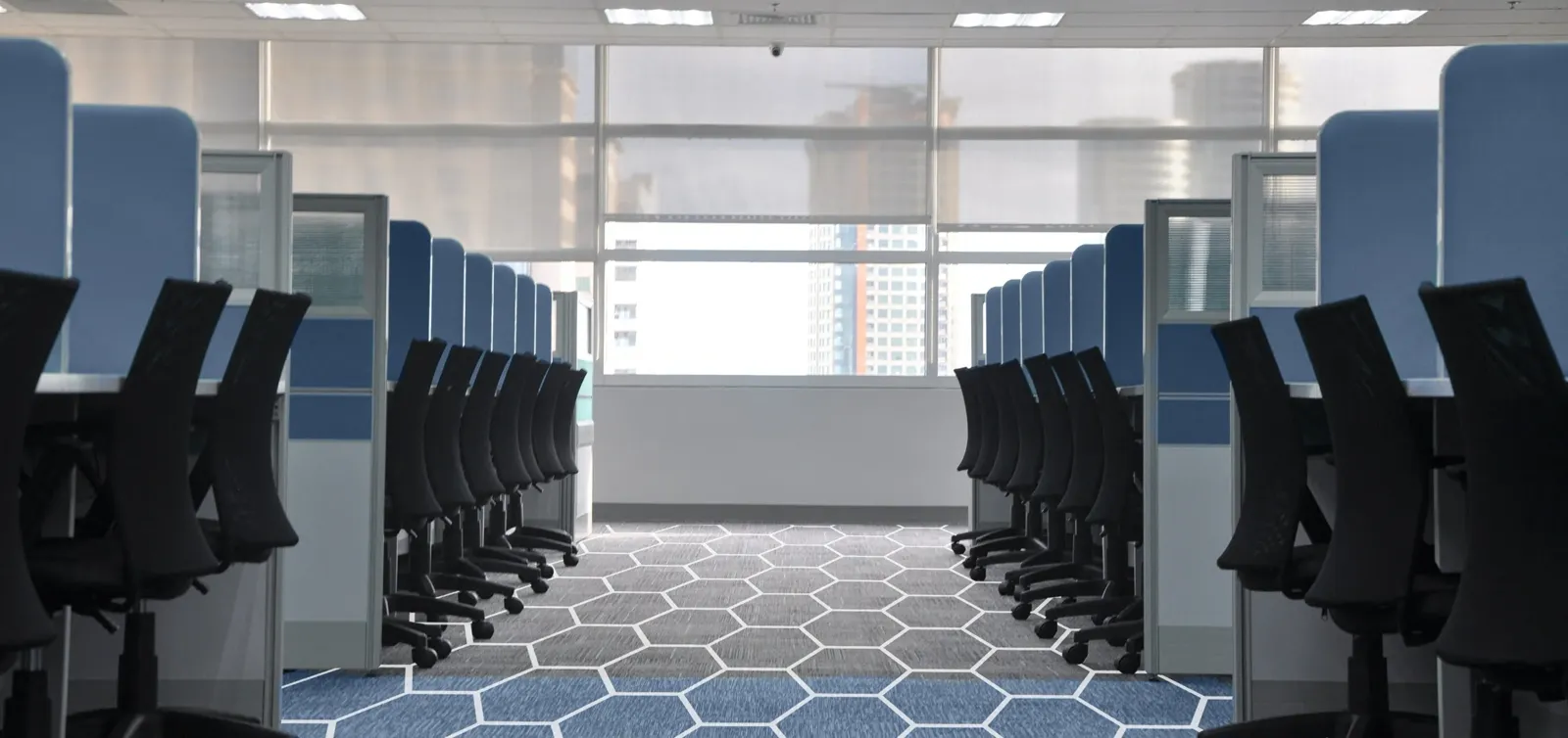 Commercial office interior treated by PureAire Technology in Miami
